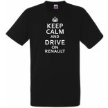 Keep Calm Styled auto fan férfi rövid ujjú póló