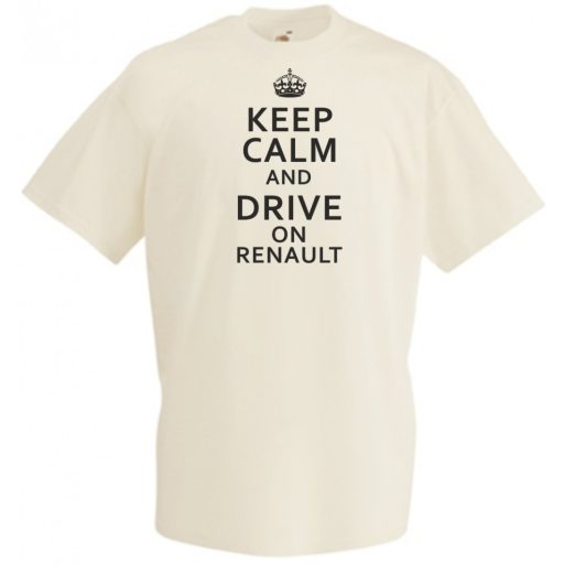 Keep Calm Styled auto fan férfi rövid ujjú póló
