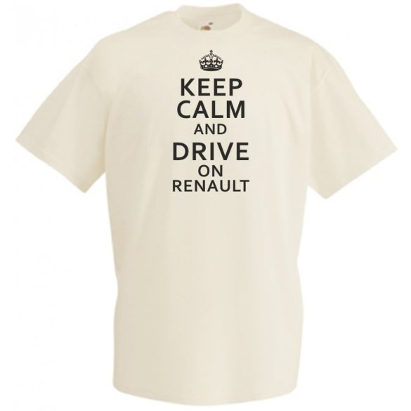 Keep Calm Styled auto fan férfi rövid ujjú póló