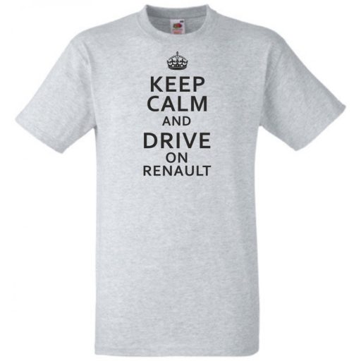 Keep Calm Styled auto fan férfi rövid ujjú póló