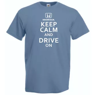 Keep Calm Styled Honda autó fan férfi rövid ujjú póló