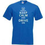 Keep Calm Styled Honda autó fan férfi rövid ujjú póló