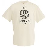Keep Calm Styled Honda autó fan férfi rövid ujjú póló