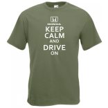 Keep Calm Styled Honda autó fan férfi rövid ujjú póló