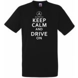 Keep Calm Styled auto fan férfi rövid ujjú póló
