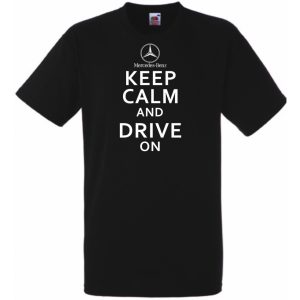 Keep Calm Styled auto fan férfi rövid ujjú póló