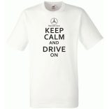 Keep Calm Styled auto fan férfi rövid ujjú póló