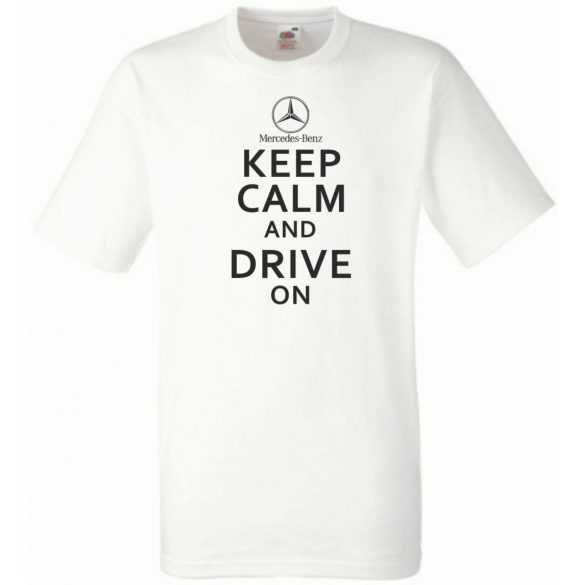Keep Calm Styled auto fan férfi rövid ujjú póló