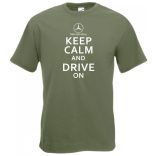 Keep Calm Styled auto fan férfi rövid ujjú póló