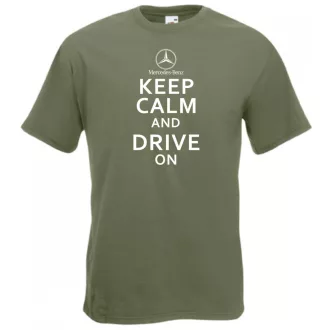 Keep Calm Styled auto fan férfi rövid ujjú póló