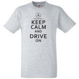 Keep Calm Styled auto fan férfi rövid ujjú póló
