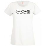 Bad Good Great Perfect Volkswagen női rövid ujjú póló