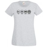 Bad Good Great Perfect Volkswagen női rövid ujjú póló