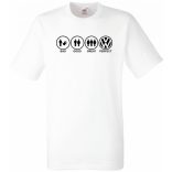 Bad Good Great Perfect Volkswagen férfi rövid ujjú póló