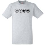 Bad Good Great Perfect Volkswagen férfi rövid ujjú póló