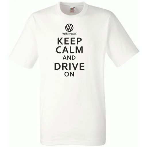 Keep Calm Styled Volkswagen autó fan férfi rövid ujjú póló