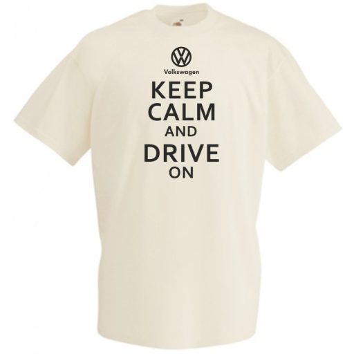 Keep Calm Styled Volkswagen autó fan férfi rövid ujjú póló