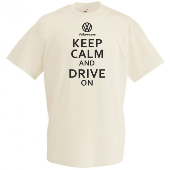 Keep Calm Styled Volkswagen autó fan férfi rövid ujjú póló