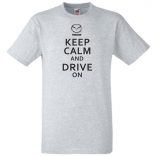 Keep Calm Styled auto fan férfi rövid ujjú póló