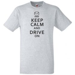 Keep Calm Styled auto fan férfi rövid ujjú póló