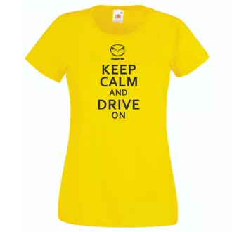 Keep Calm Styled Mazda autó fan női rövid ujjú póló