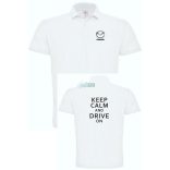 Keep Calm Styled auto fan Mazda galléros férfi póló