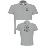 Keep Calm Styled auto fan Mazda galléros férfi póló