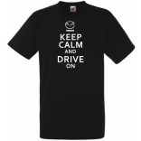 Keep Calm Styled auto fan férfi rövid ujjú póló