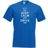 Keep Calm Styled auto fan férfi rövid ujjú póló