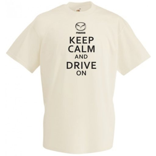 Keep Calm Styled auto fan férfi rövid ujjú póló