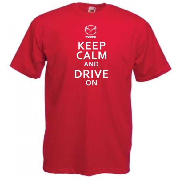 Keep Calm Styled auto fan férfi rövid ujjú póló