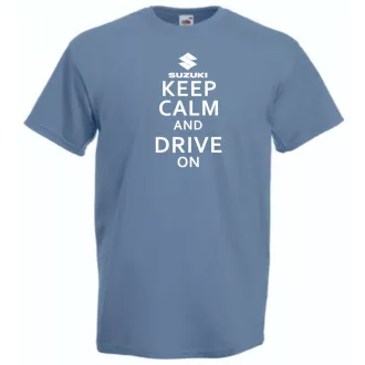 Keep Calm Styled Suzuki autó fan férfi rövid ujjú póló