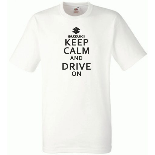 Keep Calm Styled Suzuki autó fan férfi rövid ujjú póló