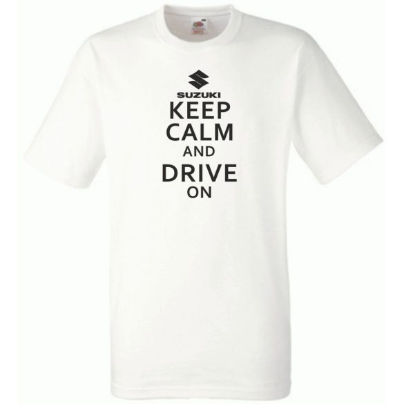 Keep Calm Styled Suzuki autó fan férfi rövid ujjú póló