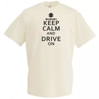 Keep Calm Styled Suzuki autó fan férfi rövid ujjú póló
