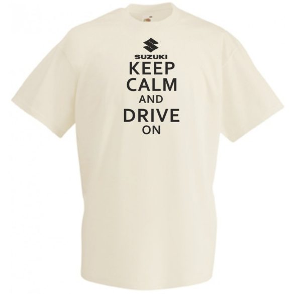 Keep Calm Styled Suzuki autó fan férfi rövid ujjú póló