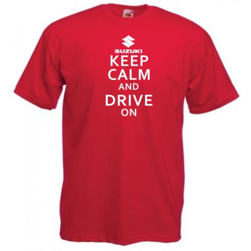 Keep Calm Styled Suzuki autó fan férfi rövid ujjú póló