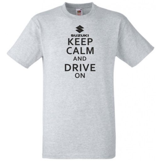 Keep Calm Styled Suzuki autó fan férfi rövid ujjú póló