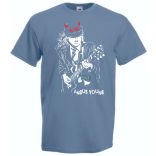 Legendás gitáros ördög - Angust Young férfi rövid ujjú póló