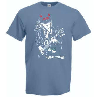   Legendás gitáros ördög - Angust Young férfi rövid ujjú póló