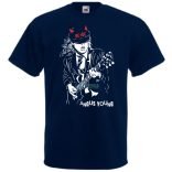 Legendás gitáros ördög - Angust Young férfi rövid ujjú póló