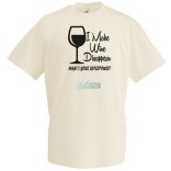 Én el tudom tüntetni a bort - Neked mi a szuper erőd? -B férfi rövid ujjú póló