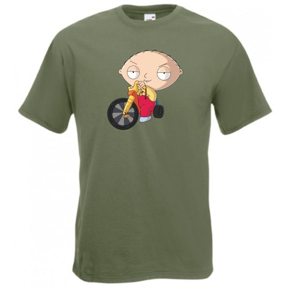 Stewie biciklizik férfi rövid ujjú póló