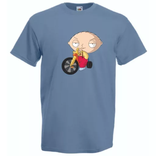 Stewie biciklizik férfi rövid ujjú póló