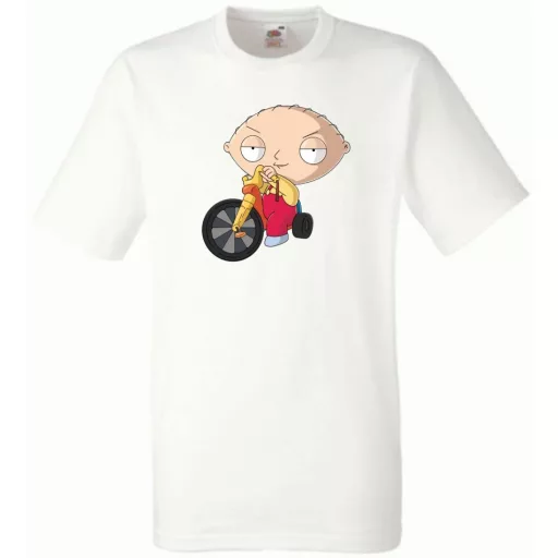 Stewie biciklizik férfi rövid ujjú póló