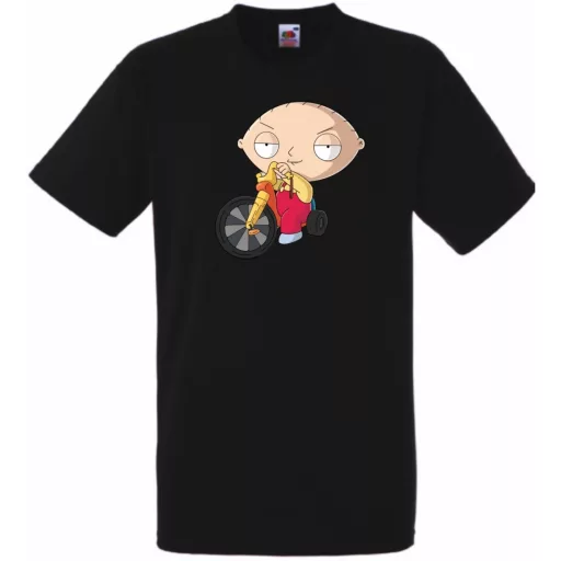 Stewie biciklizik férfi rövid ujjú póló