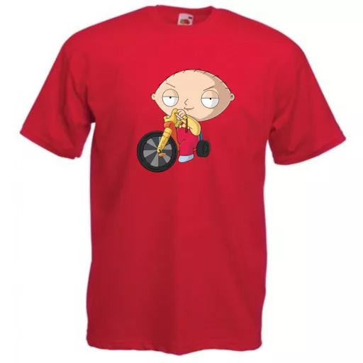 Stewie biciklizik férfi rövid ujjú póló