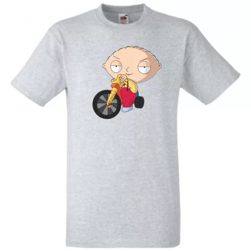 Stewie biciklizik férfi rövid ujjú póló