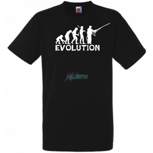 Horgász Evolúció -A férfi rövid ujjú póló