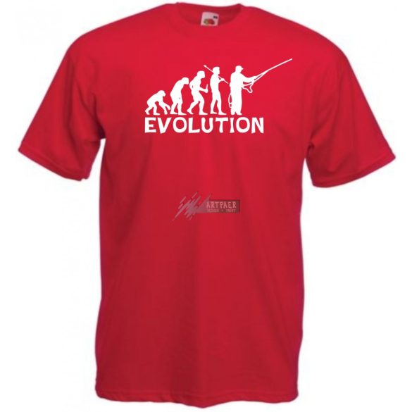 Horgász Evolúció -A férfi rövid ujjú póló